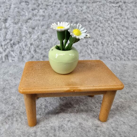 Vtg Epoch Calico Critters Sylvanian Families Living Room Suite Sofa Chairs Table - Picture 4 of 12